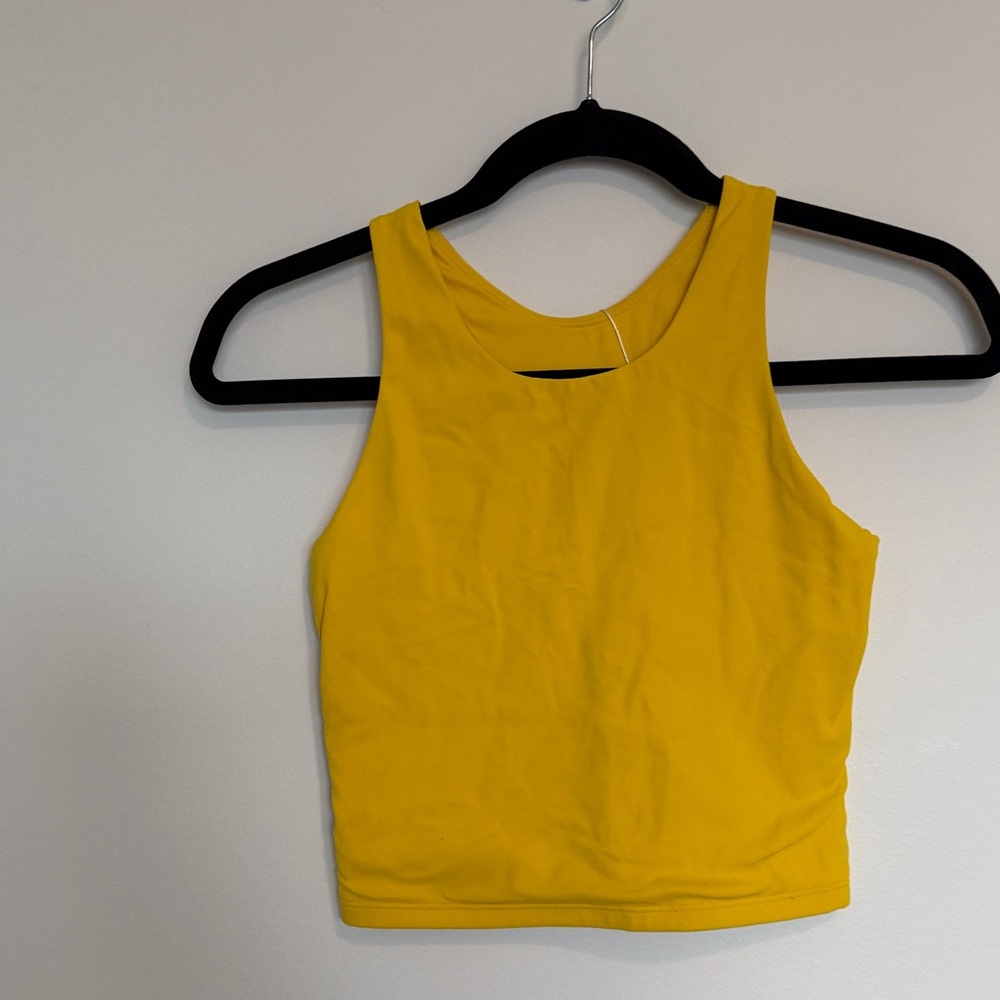 CRZ YOGA Bright Yellow Girls' Crop Tank